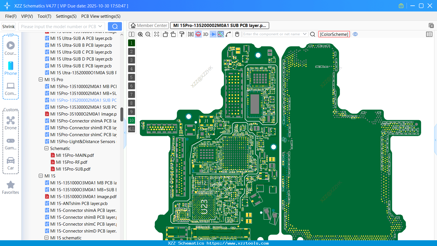 Xiaomi MI 15Pro-135200002M0A1 SUB PCB Layer